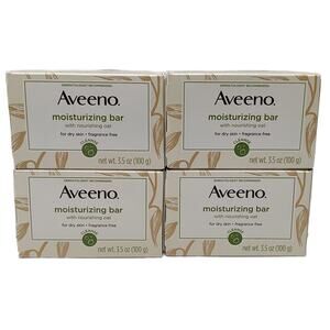 Aveeno Moisturizing Bar With Nourishing Oat - X4